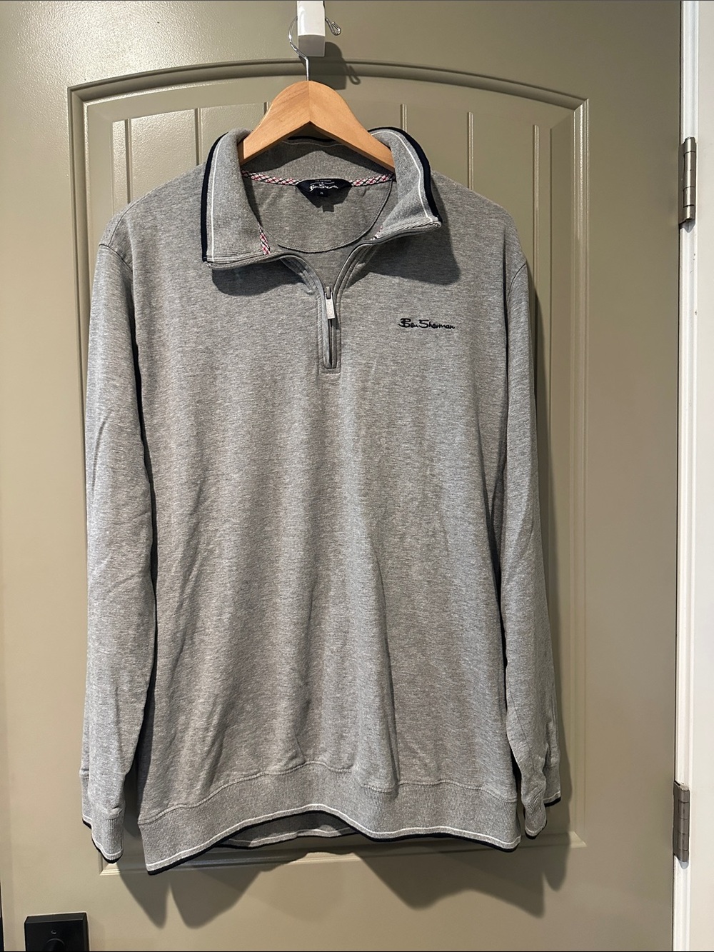 BEN SHERMAN Half-Zip Pullover XL
